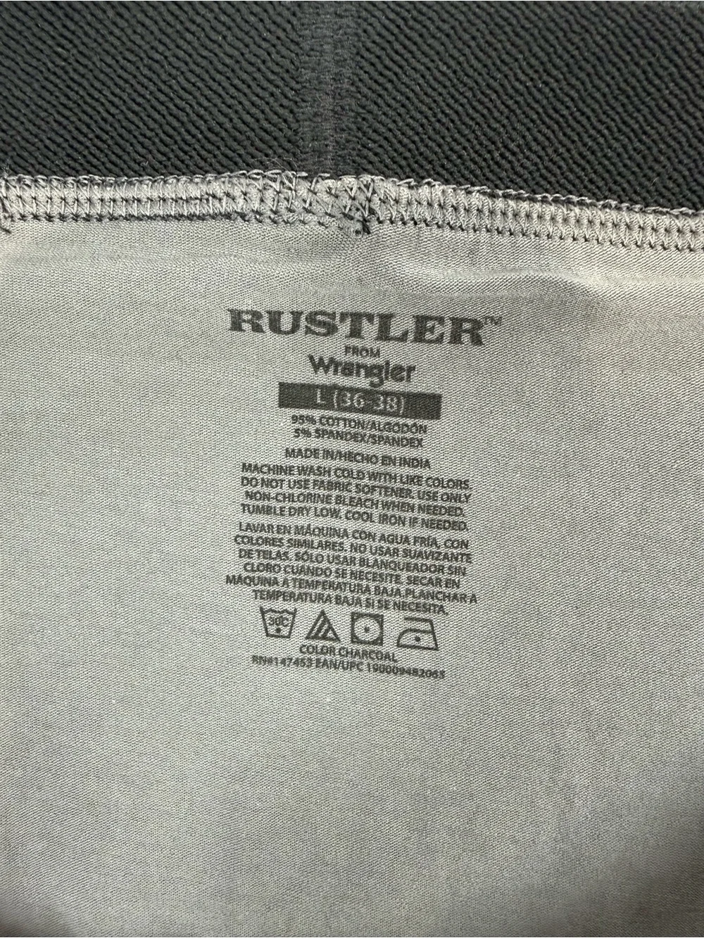 Rustler,Hanes &‎ Athletic 3-Pack Men's Boxer Briefs-Gray/Olive/Blue Large